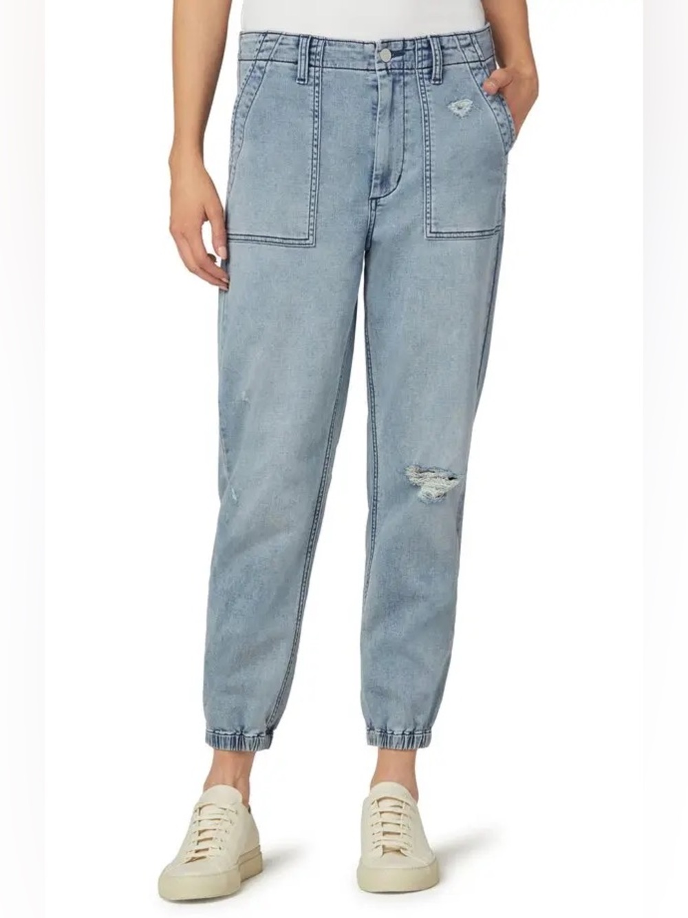 Joe’s Jeans Denim Joggers Light Wash Distressed‎ Size 32